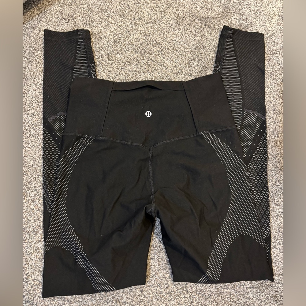 lululemon athletica Black and Gray Leggings